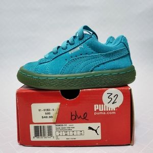 SUEDE CLASSIC ICED PUMAS (blue atoll)